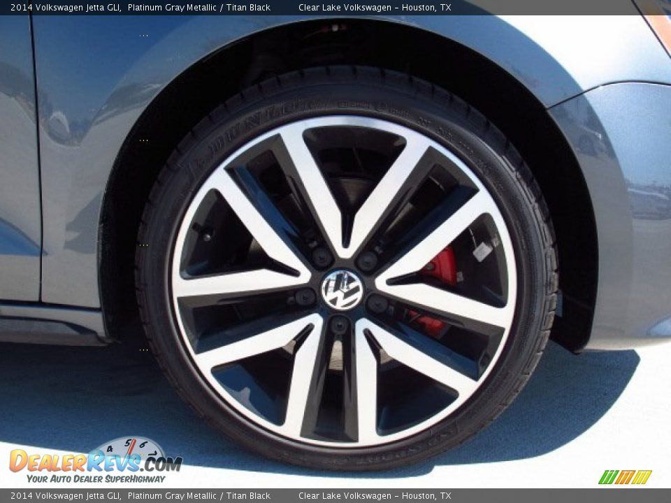 2014 Volkswagen Jetta GLI Platinum Gray Metallic / Titan Black Photo #7