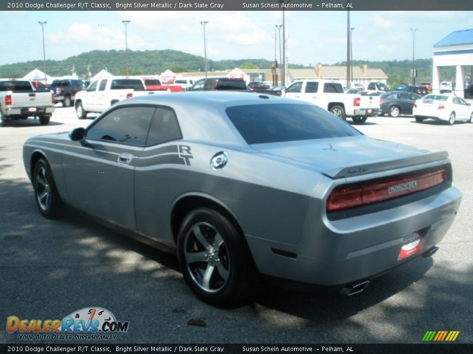 2010 Dodge Challenger R/T Classic Bright Silver Metallic / Dark Slate Gray Photo #11