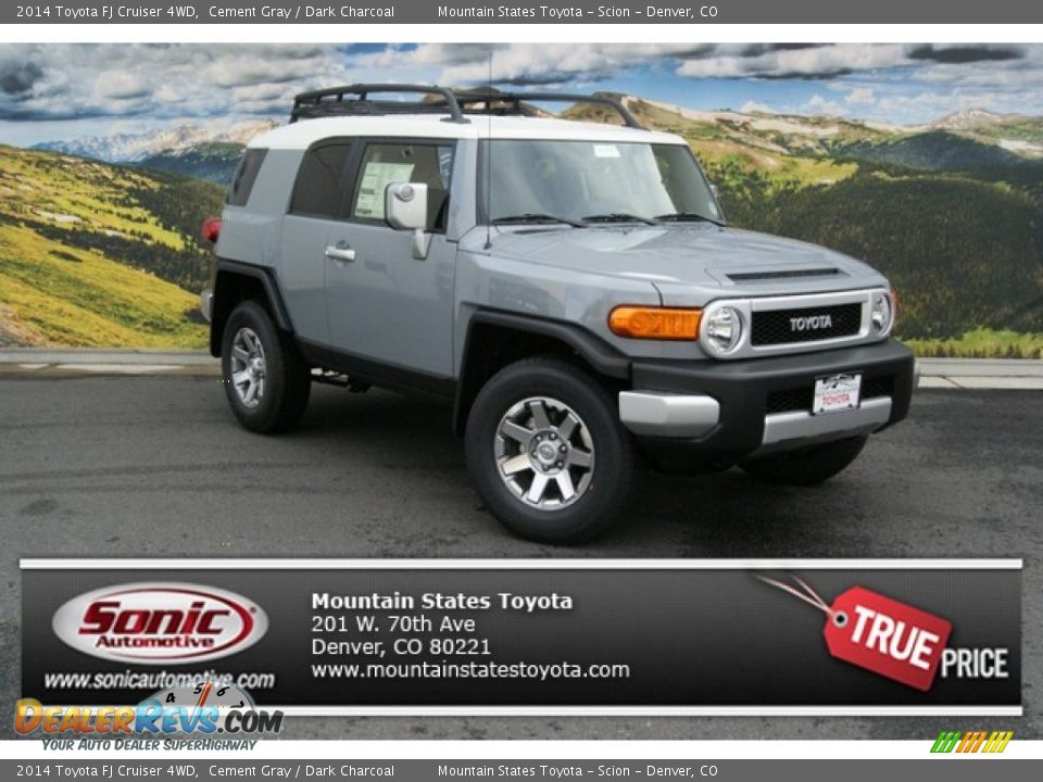 2014 Toyota FJ Cruiser 4WD Cement Gray / Dark Charcoal Photo #1