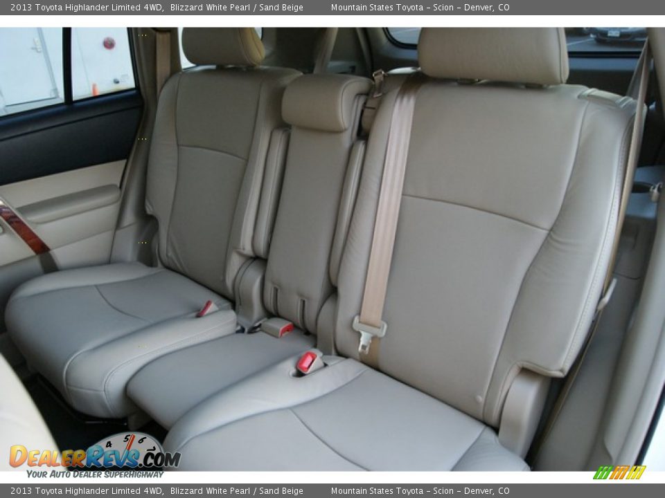 2013 Toyota Highlander Limited 4WD Blizzard White Pearl / Sand Beige Photo #7