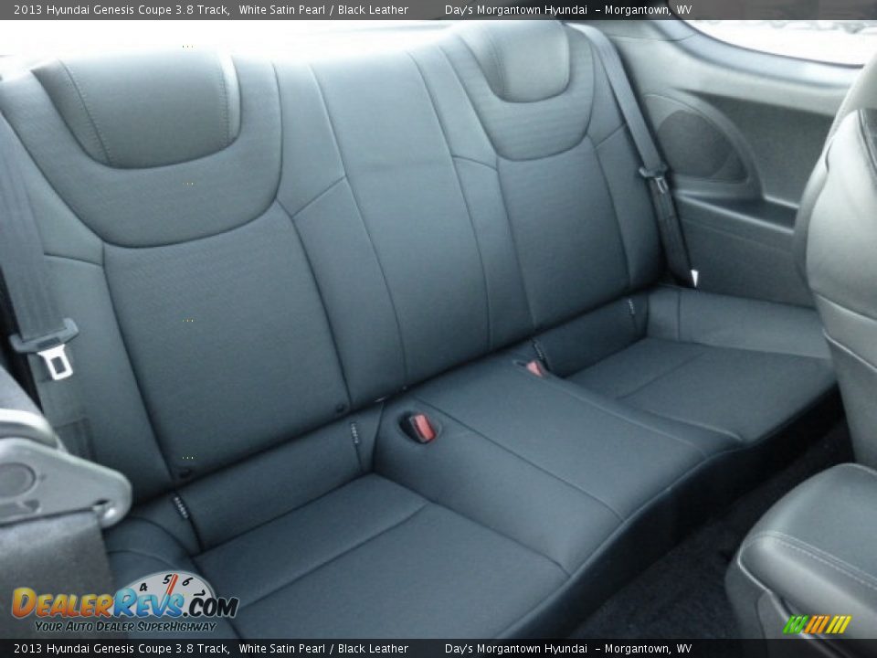 2013 Hyundai Genesis Coupe 3.8 Track White Satin Pearl / Black Leather Photo #12