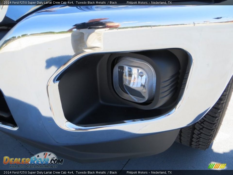2014 Ford F250 Super Duty Lariat Crew Cab 4x4 Tuxedo Black Metallic / Black Photo #10