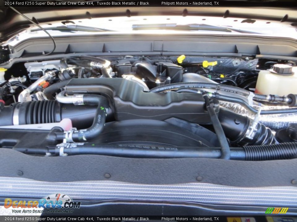 2014 Ford F250 Super Duty Lariat Crew Cab 4x4 Tuxedo Black Metallic / Black Photo #21