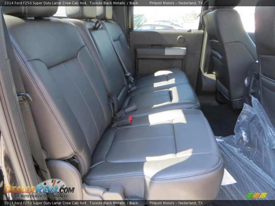 2014 Ford F250 Super Duty Lariat Crew Cab 4x4 Tuxedo Black Metallic / Black Photo #26