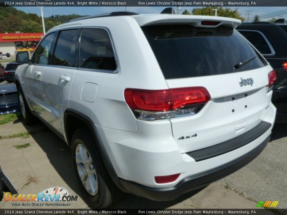 2014 Jeep Grand Cherokee Laredo 4x4 Bright White / Morocco Black Photo #2