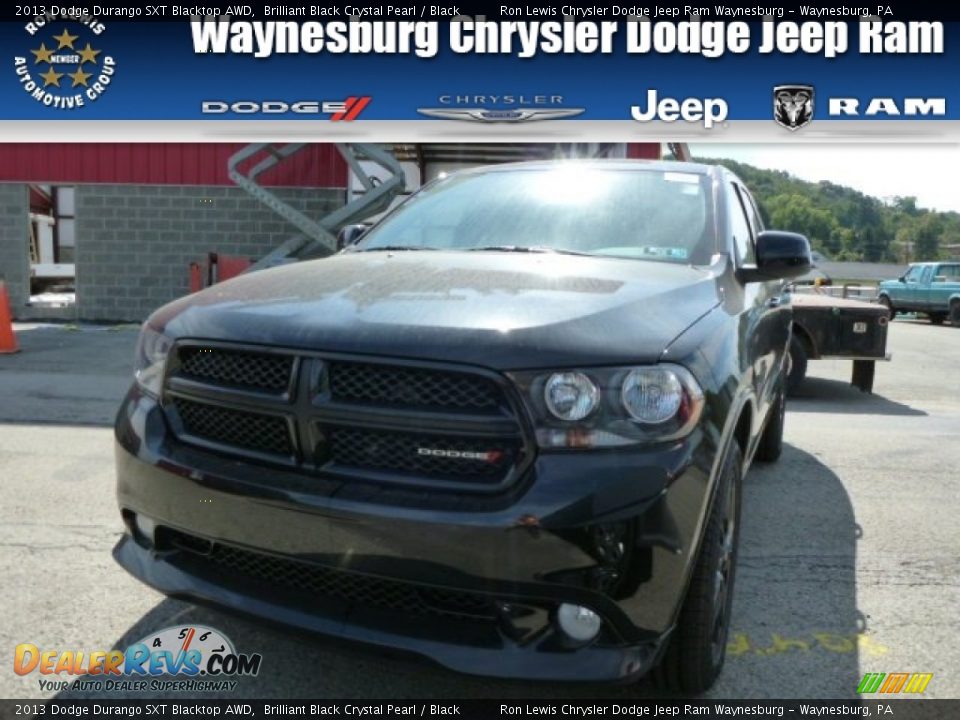 2013 Dodge Durango SXT Blacktop AWD Brilliant Black Crystal Pearl / Black Photo #1