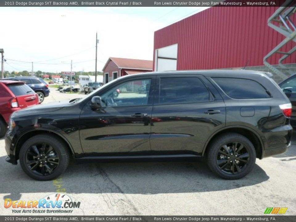 2013 Dodge Durango SXT Blacktop AWD Brilliant Black Crystal Pearl / Black Photo #2