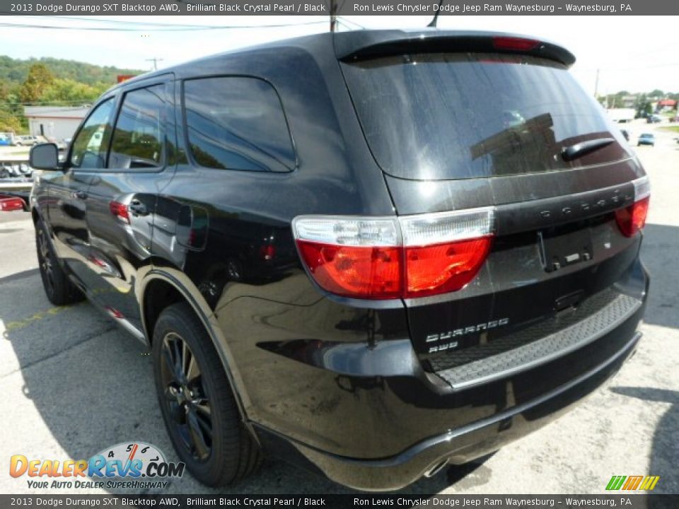 2013 Dodge Durango SXT Blacktop AWD Brilliant Black Crystal Pearl / Black Photo #3