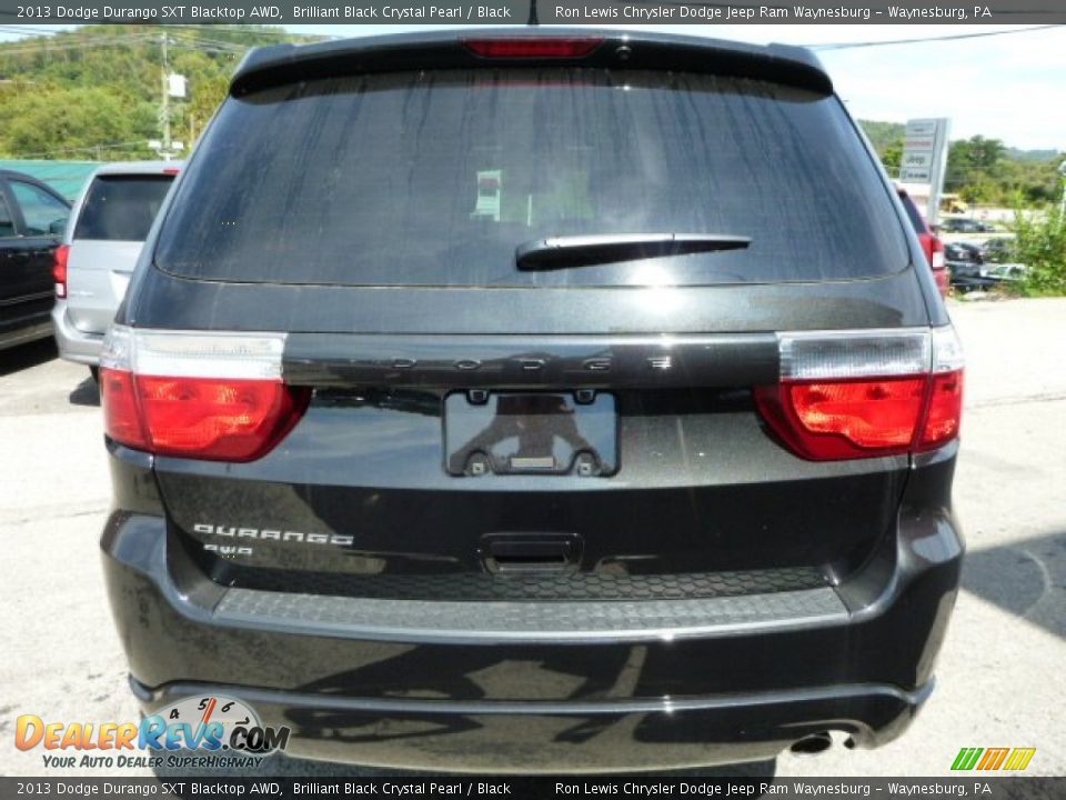 2013 Dodge Durango SXT Blacktop AWD Brilliant Black Crystal Pearl / Black Photo #4