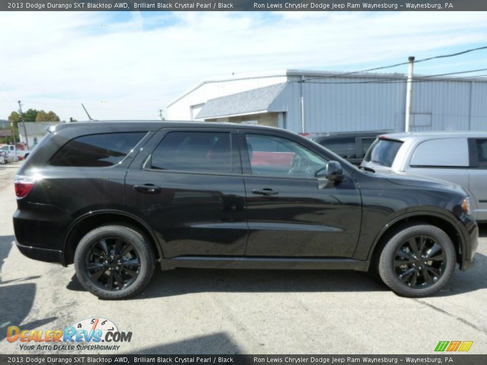 2013 Dodge Durango SXT Blacktop AWD Brilliant Black Crystal Pearl / Black Photo #5