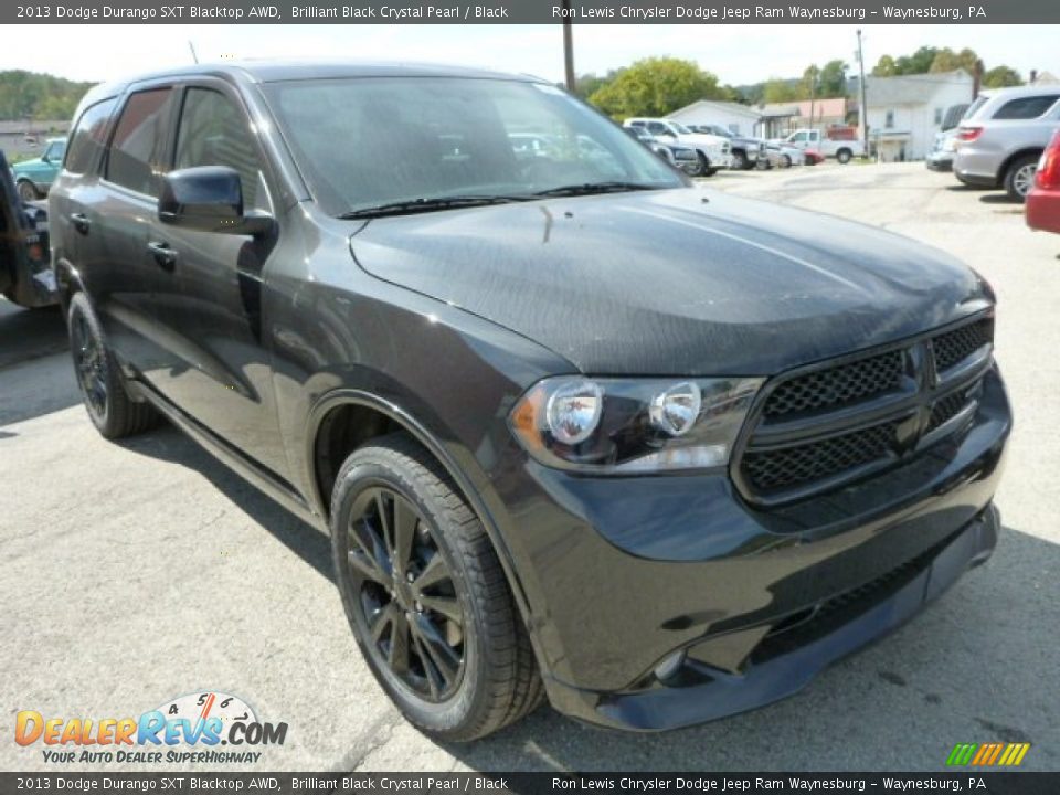 2013 Dodge Durango SXT Blacktop AWD Brilliant Black Crystal Pearl / Black Photo #8