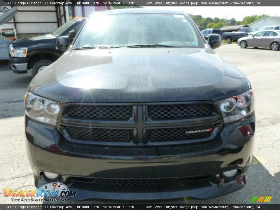 2013 Dodge Durango SXT Blacktop AWD Brilliant Black Crystal Pearl / Black Photo #9