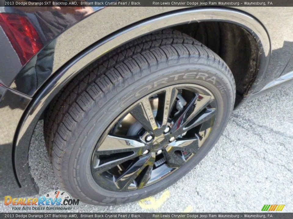 2013 Dodge Durango SXT Blacktop AWD Brilliant Black Crystal Pearl / Black Photo #10