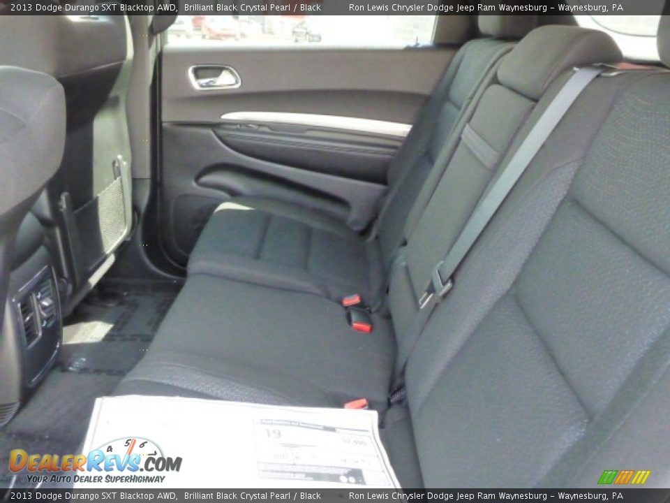 2013 Dodge Durango SXT Blacktop AWD Brilliant Black Crystal Pearl / Black Photo #12