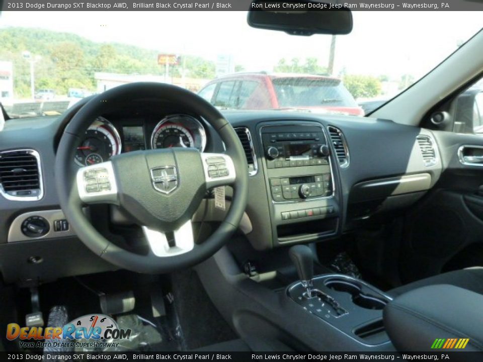2013 Dodge Durango SXT Blacktop AWD Brilliant Black Crystal Pearl / Black Photo #14