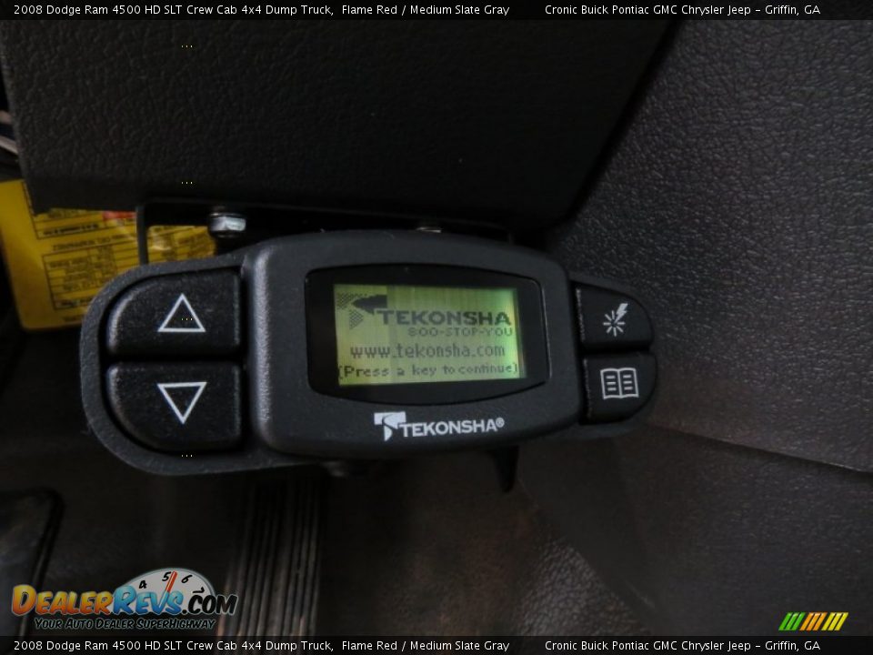 2008 Dodge Ram 4500 HD SLT Crew Cab 4x4 Dump Truck Flame Red / Medium Slate Gray Photo #15