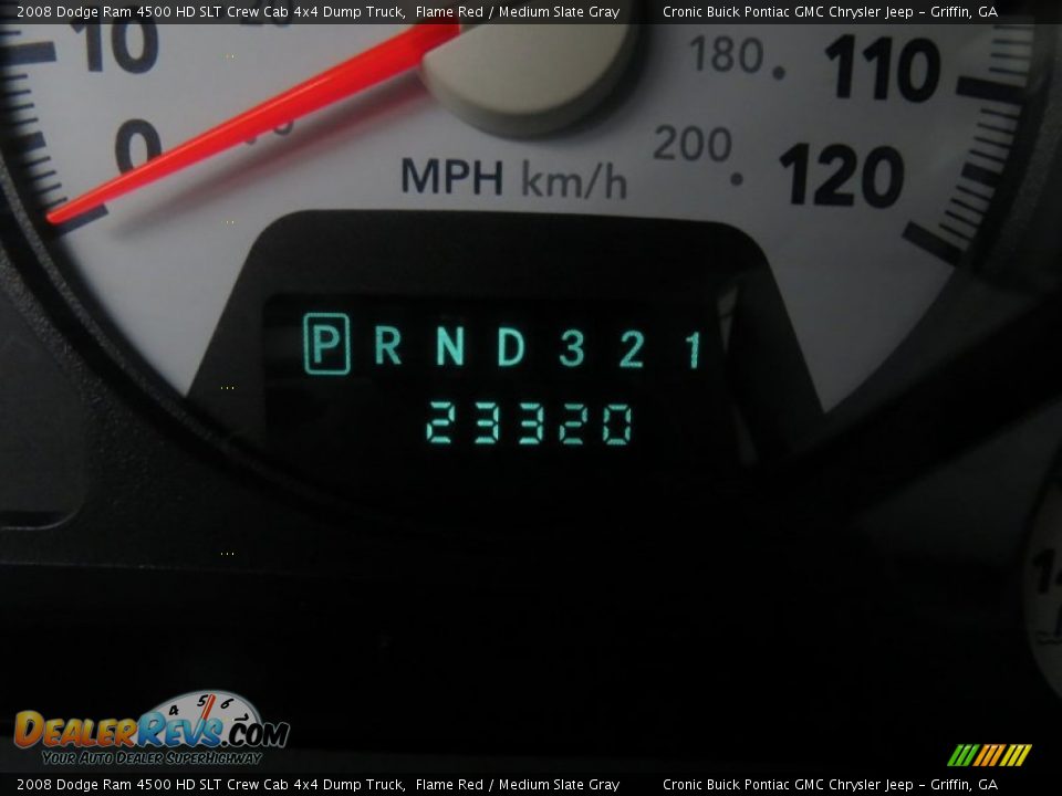 2008 Dodge Ram 4500 HD SLT Crew Cab 4x4 Dump Truck Flame Red / Medium Slate Gray Photo #17
