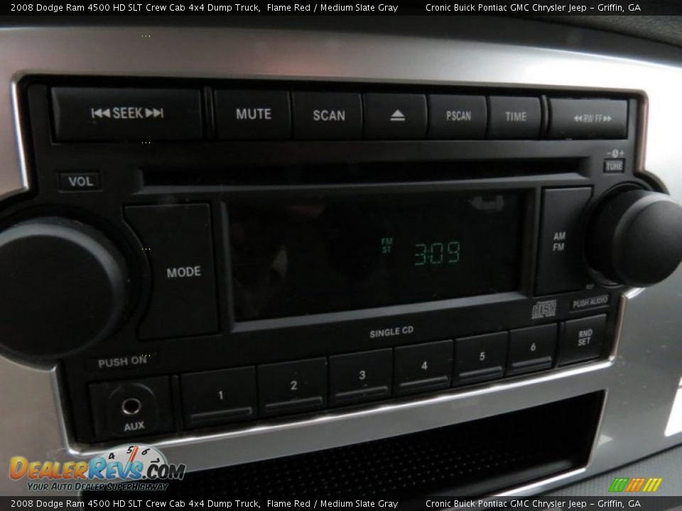 2008 Dodge Ram 4500 HD SLT Crew Cab 4x4 Dump Truck Flame Red / Medium Slate Gray Photo #18