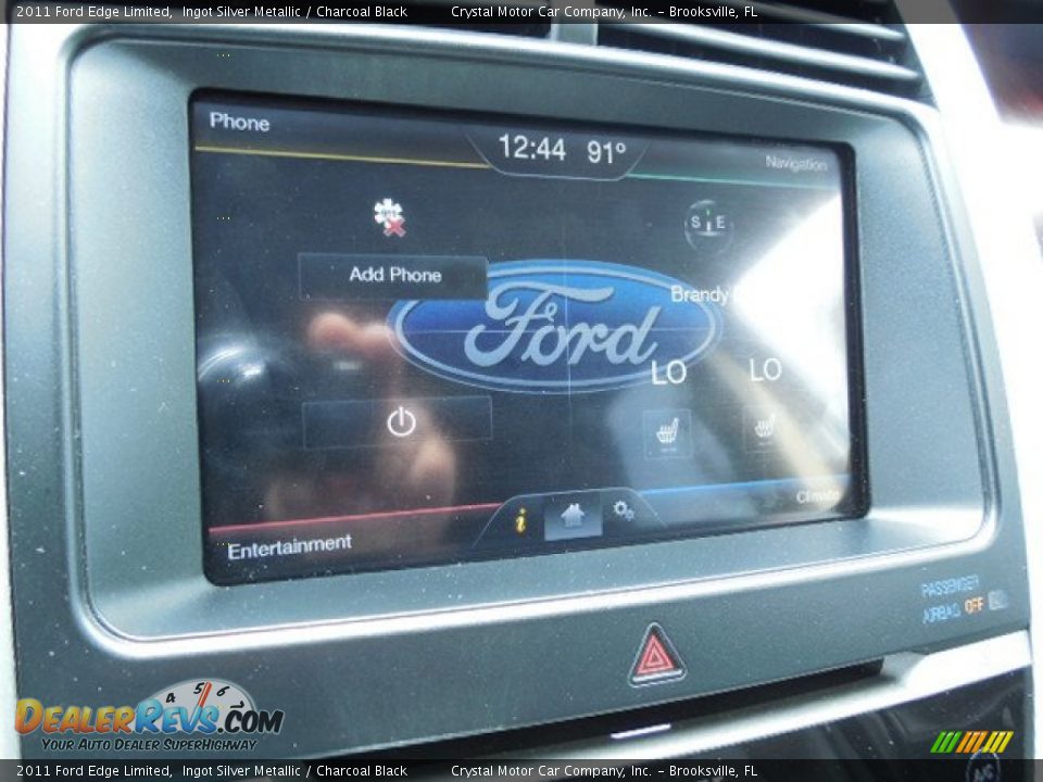 2011 Ford Edge Limited Ingot Silver Metallic / Charcoal Black Photo #20