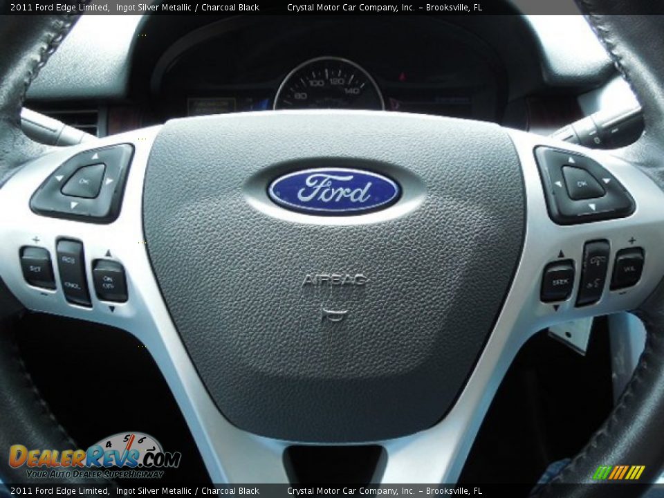 2011 Ford Edge Limited Ingot Silver Metallic / Charcoal Black Photo #22