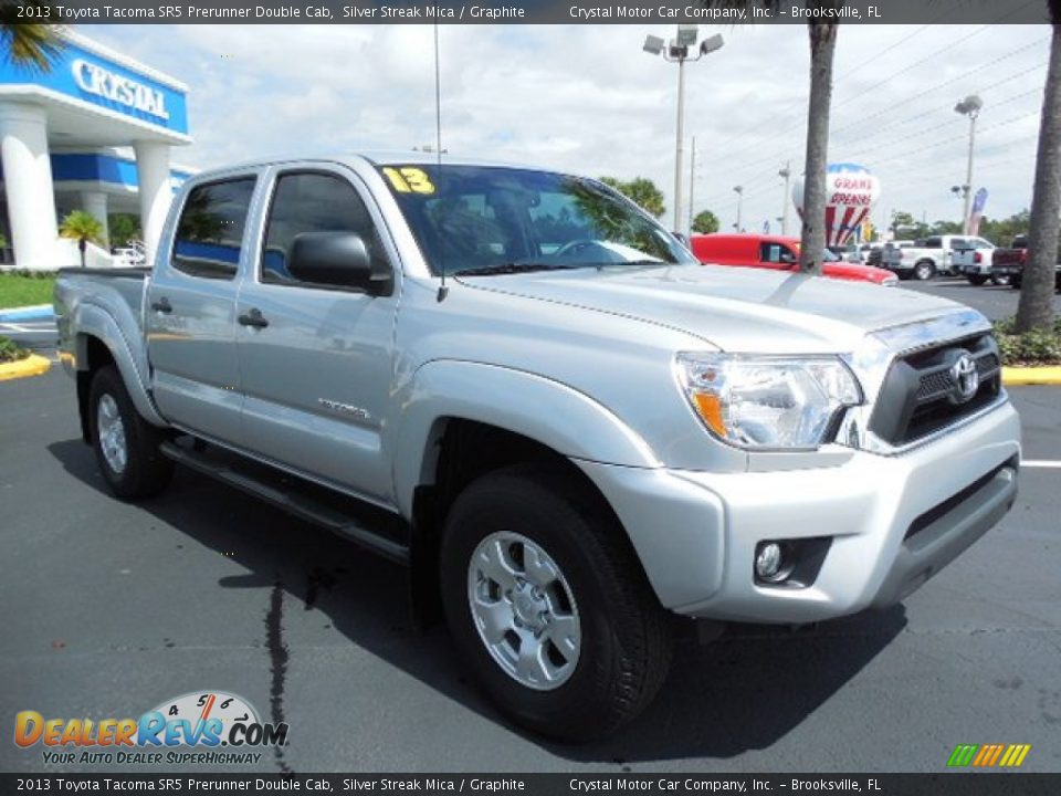 2013 Toyota Tacoma SR5 Prerunner Double Cab Silver Streak Mica / Graphite Photo #10