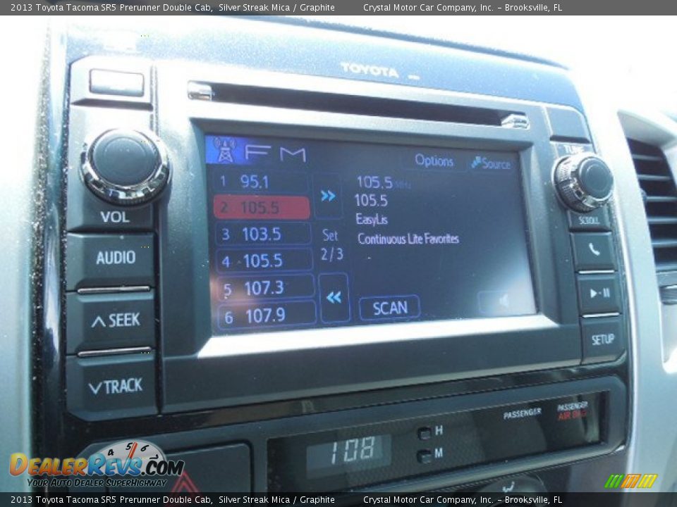 2013 Toyota Tacoma SR5 Prerunner Double Cab Silver Streak Mica / Graphite Photo #19