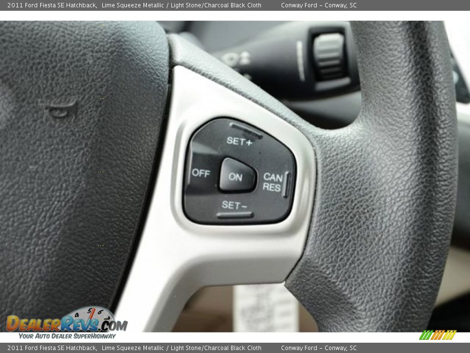 2011 Ford Fiesta SE Hatchback Lime Squeeze Metallic / Light Stone/Charcoal Black Cloth Photo #23