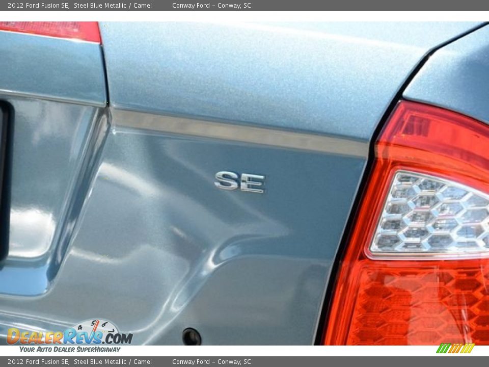 2012 Ford Fusion SE Steel Blue Metallic / Camel Photo #5