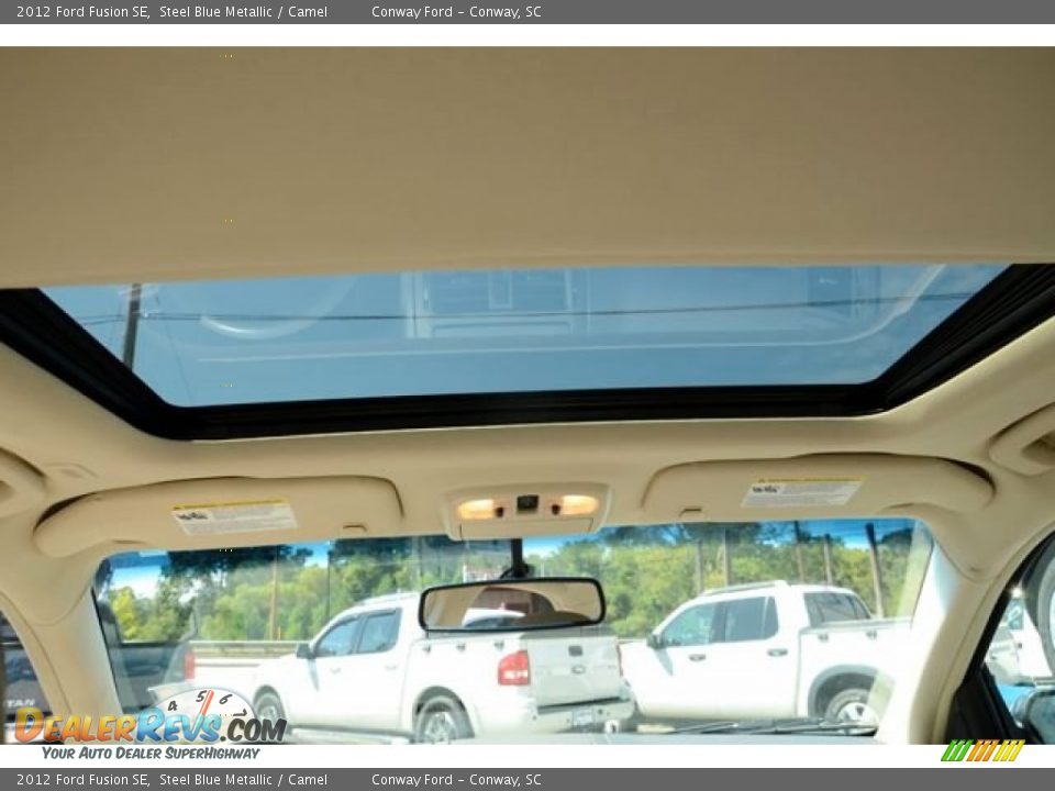 2012 Ford Fusion SE Steel Blue Metallic / Camel Photo #9