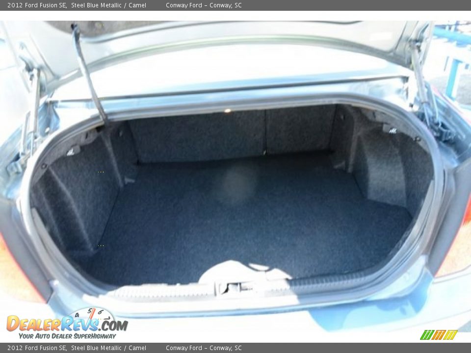 2012 Ford Fusion SE Steel Blue Metallic / Camel Photo #11
