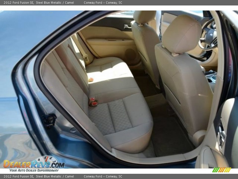 2012 Ford Fusion SE Steel Blue Metallic / Camel Photo #12
