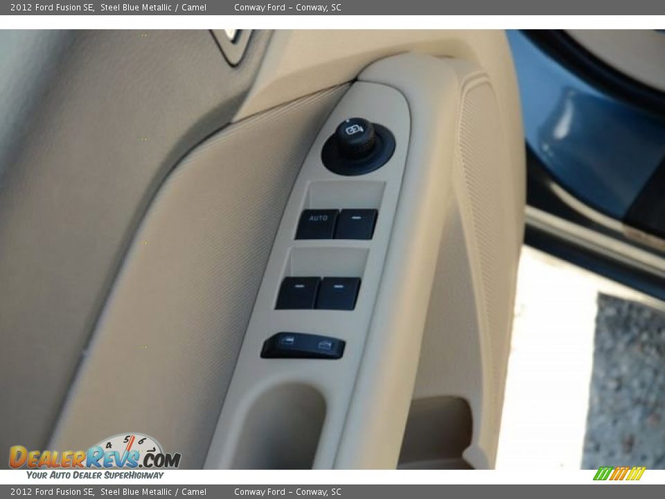 2012 Ford Fusion SE Steel Blue Metallic / Camel Photo #15