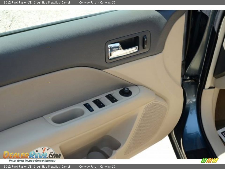 2012 Ford Fusion SE Steel Blue Metallic / Camel Photo #16