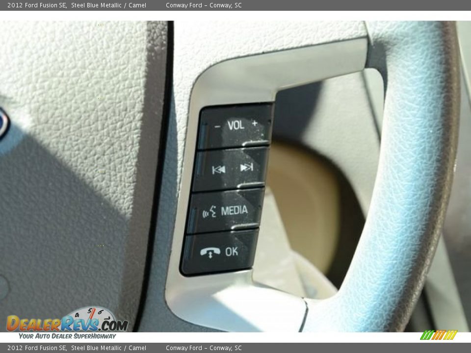 2012 Ford Fusion SE Steel Blue Metallic / Camel Photo #22