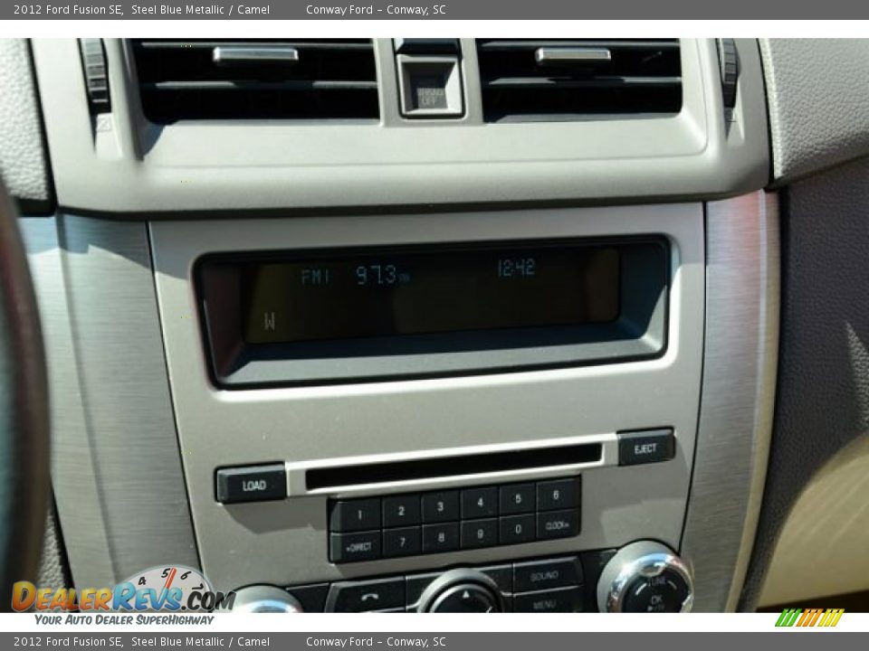 2012 Ford Fusion SE Steel Blue Metallic / Camel Photo #24