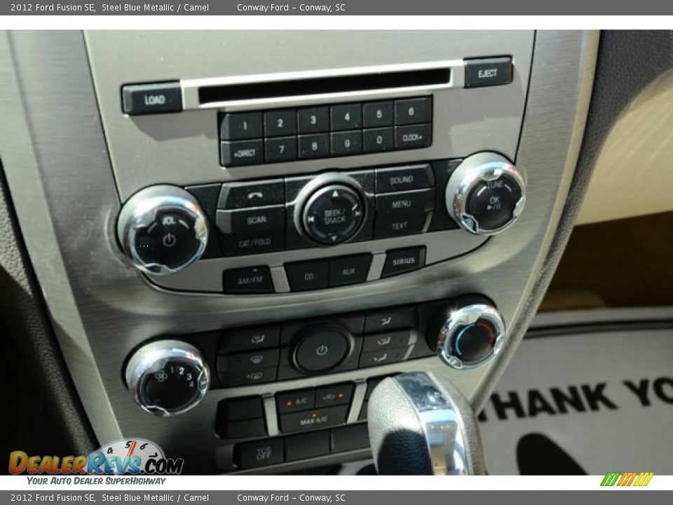 2012 Ford Fusion SE Steel Blue Metallic / Camel Photo #25