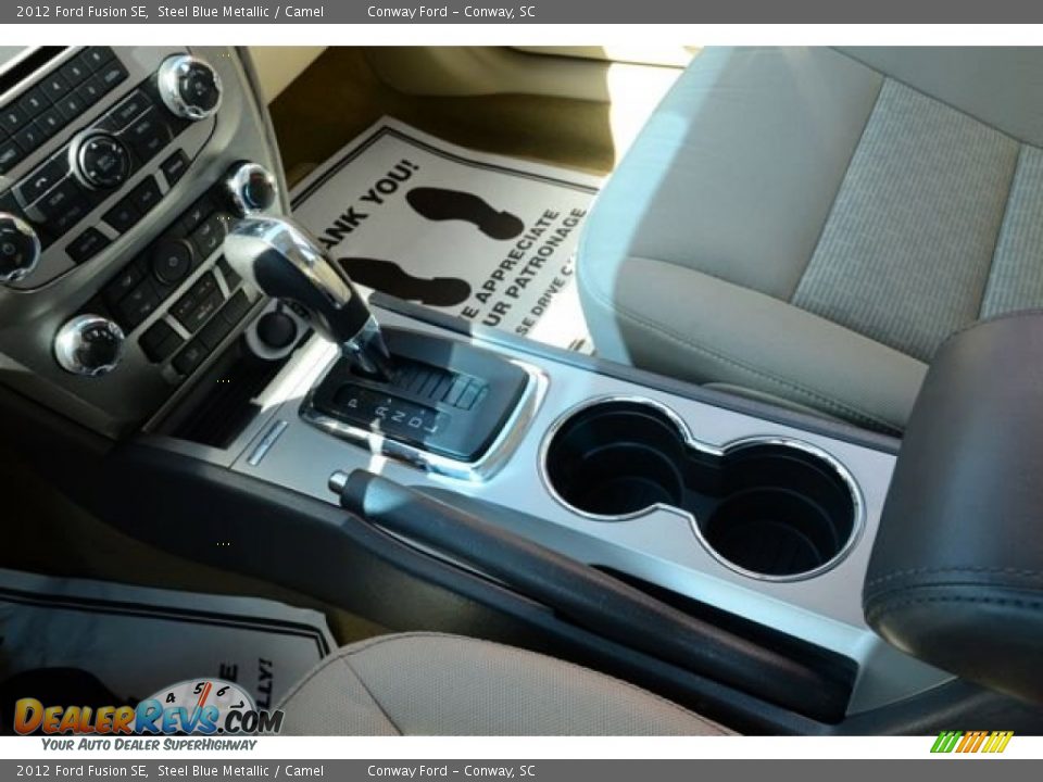 2012 Ford Fusion SE Steel Blue Metallic / Camel Photo #26