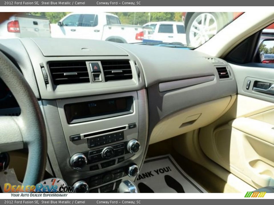 2012 Ford Fusion SE Steel Blue Metallic / Camel Photo #27