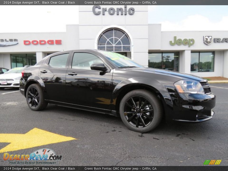 2014 Dodge Avenger SXT Black Clear Coat / Black Photo #1