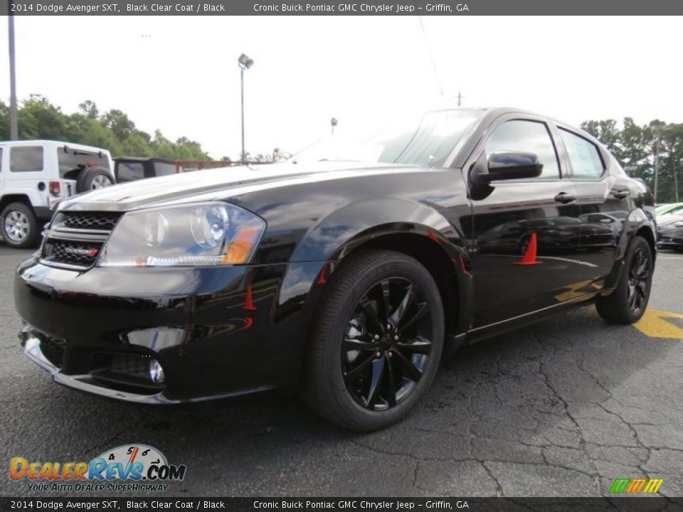 2014 Dodge Avenger SXT Black Clear Coat / Black Photo #3