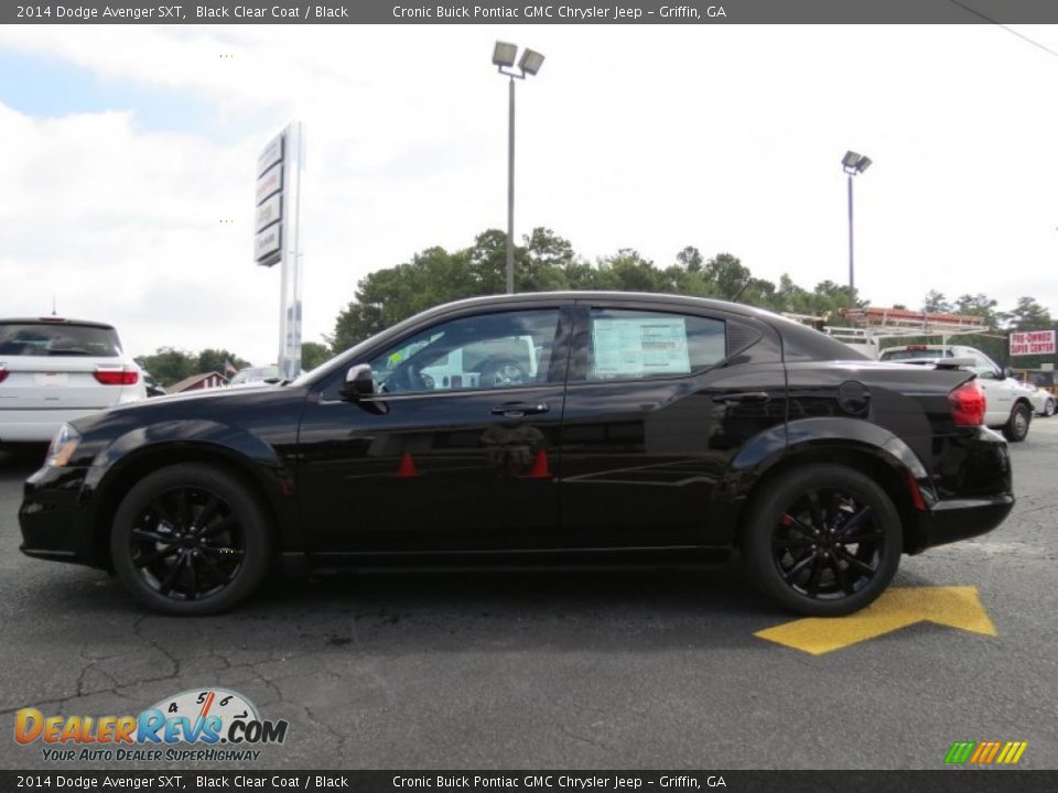 2014 Dodge Avenger SXT Black Clear Coat / Black Photo #4
