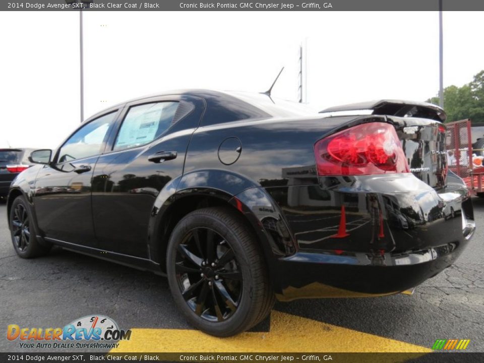2014 Dodge Avenger SXT Black Clear Coat / Black Photo #5