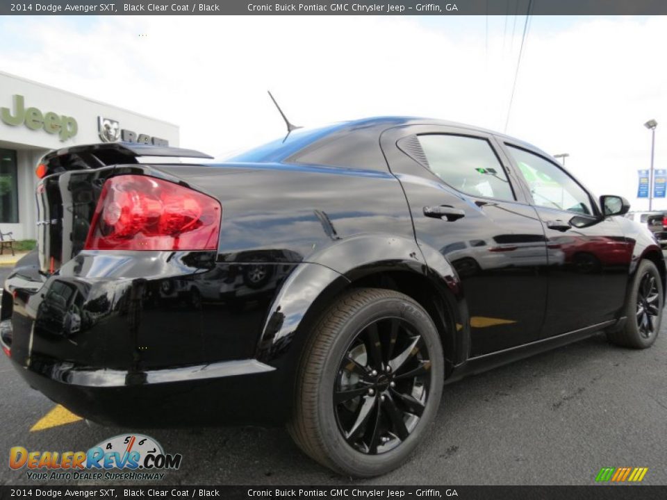 2014 Dodge Avenger SXT Black Clear Coat / Black Photo #7