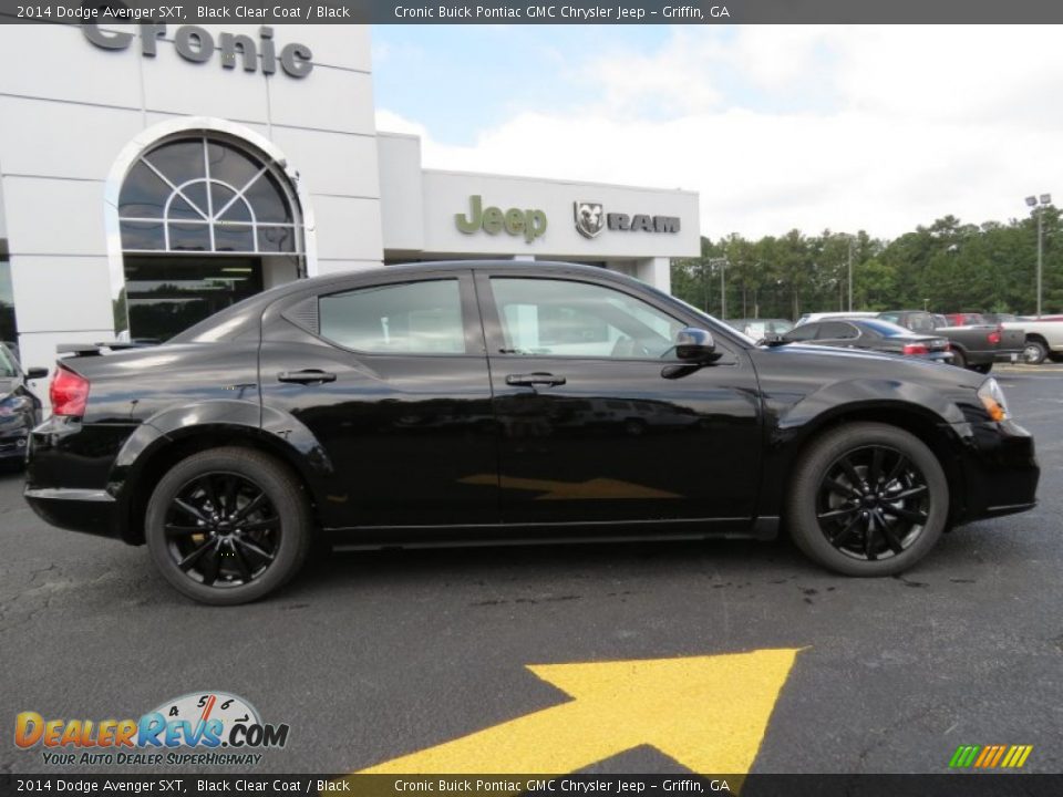 2014 Dodge Avenger SXT Black Clear Coat / Black Photo #8