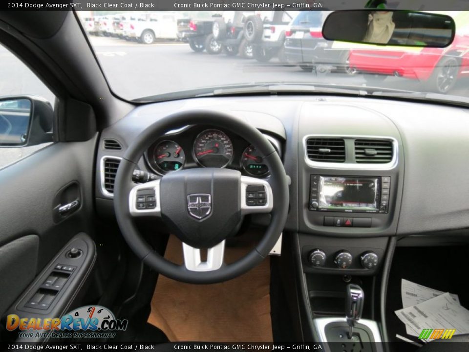 2014 Dodge Avenger SXT Black Clear Coat / Black Photo #13