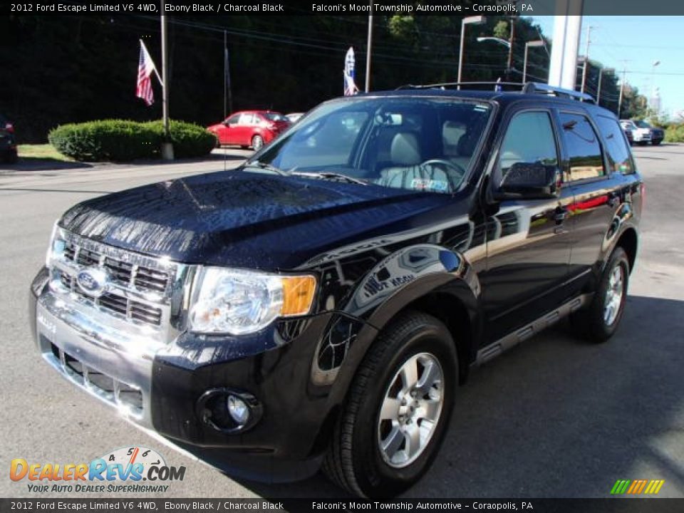 2012 Ford Escape Limited V6 4WD Ebony Black / Charcoal Black Photo #4