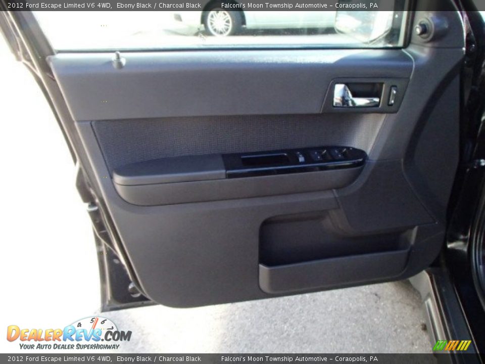 2012 Ford Escape Limited V6 4WD Ebony Black / Charcoal Black Photo #12