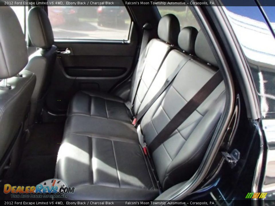 2012 Ford Escape Limited V6 4WD Ebony Black / Charcoal Black Photo #13