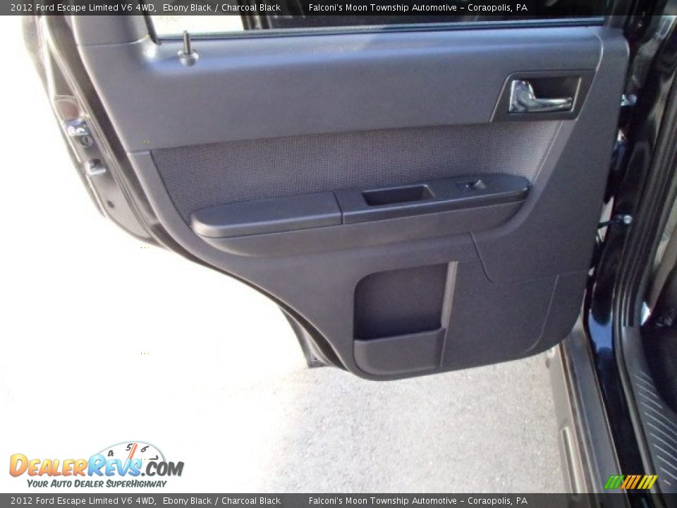 2012 Ford Escape Limited V6 4WD Ebony Black / Charcoal Black Photo #14