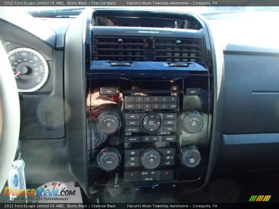 2012 Ford Escape Limited V6 4WD Ebony Black / Charcoal Black Photo #21